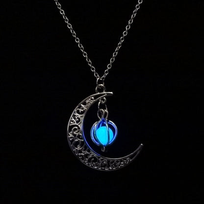 Luminous Moon Plus Pumpkin Necklace