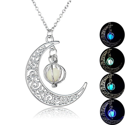 Luminous Moon Plus Pumpkin Necklace