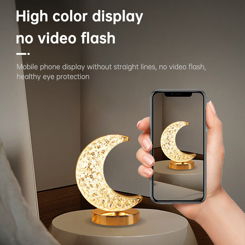 Creative Gift Star Moon Night Light Charging Touch 3 Color