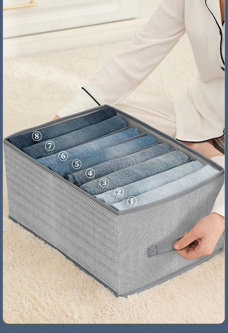 Closets Clothes Organizer Pants Jeans Storage Box