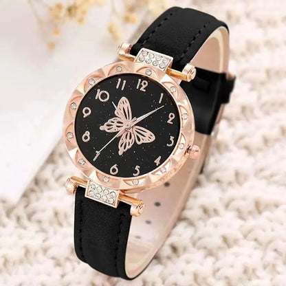 Simple Women's Quartz Watch Set