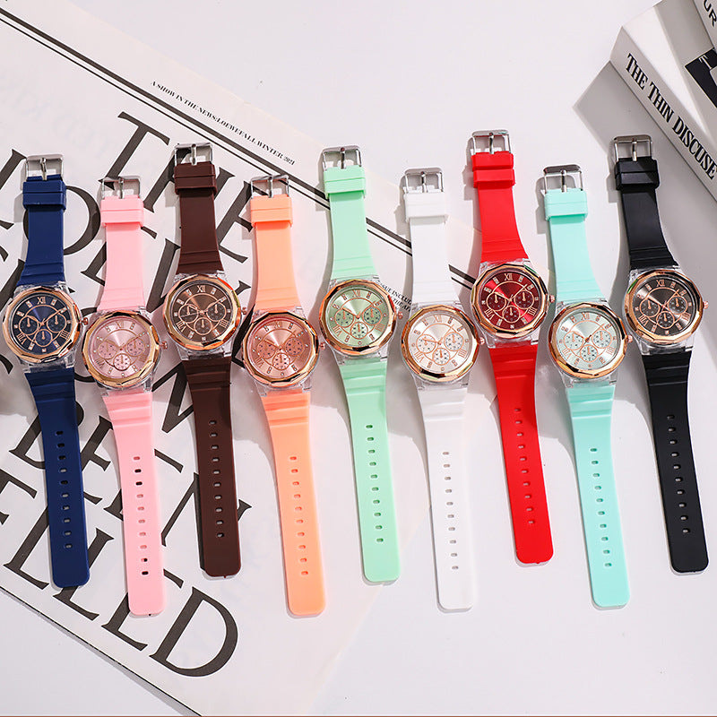 Makaron Ins Women's Fashion Silicone Watch