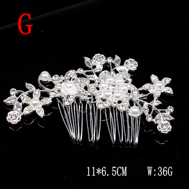 Super Glitter Pearl Rhinestone Headband Headdress