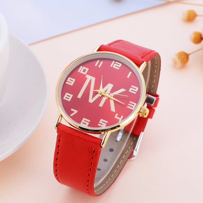 Digital Scale Fashion Casual Pure Color Women's Watch