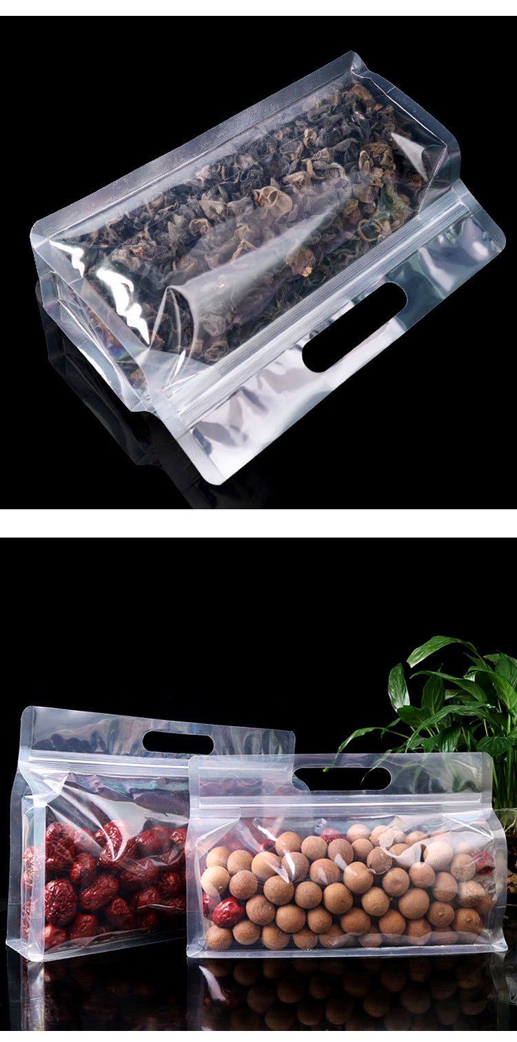 portable transparent octagonal sealed packaging bag