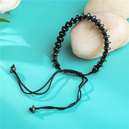 6mm Black Bile Magnet Beaded Skull Retro Fashion Bracelet Accessories