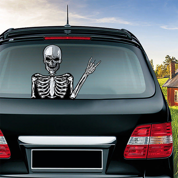 Halloween wiper sticker