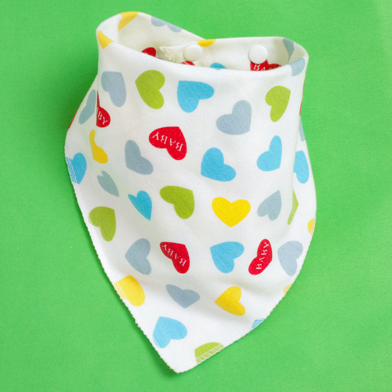 Baby Drooling Towel Baby Triangle Towel Double Layer According To The Buckle Newborn Child Headscarf