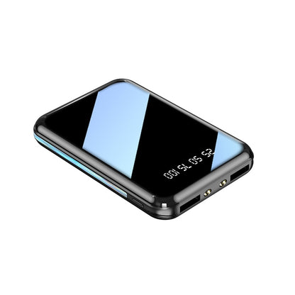 Mini Power Bank Portable Charger Mirror Screen LED Digital Display Powerbank External Battery