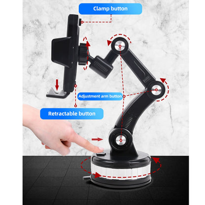 Universal Large Truck Extended Suction Cup Type Car Holder Fixed Shockproof Mobile Phone Stand Big Joint GPS Navigation Holder