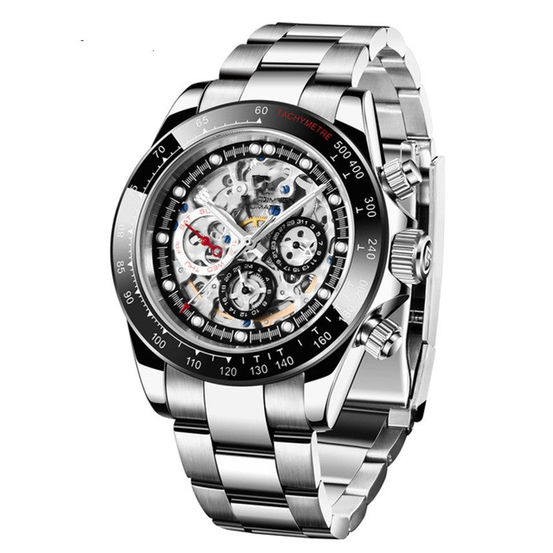 Dial Design Transparent Men's Mechanical Watch