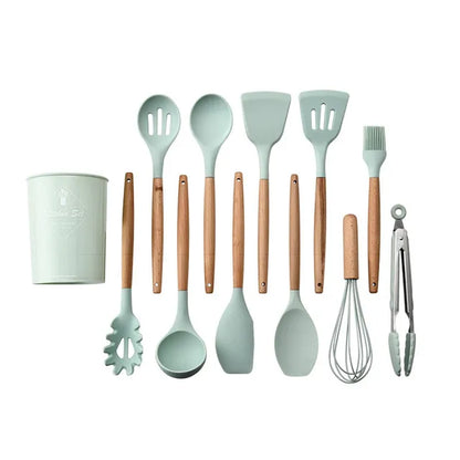 Cooking Tools Set Premium Silicone Kitchen Cooking Utensils Set