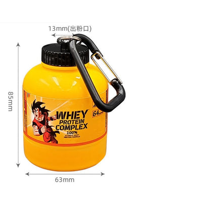 Protein Powder Container Organizer Keychain