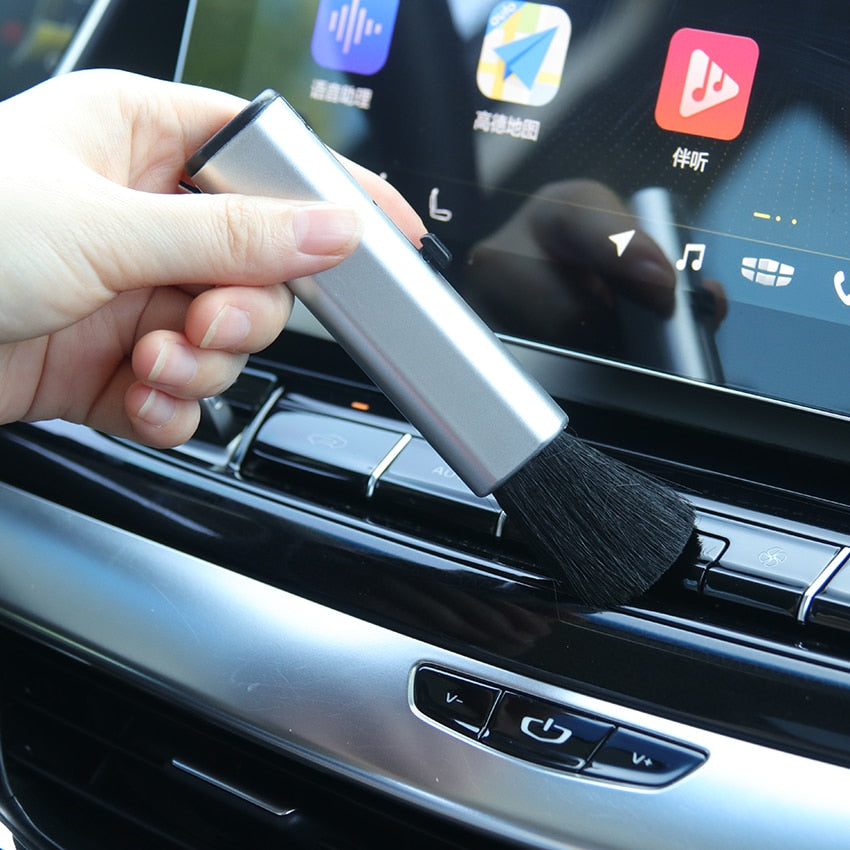 Car Conditioning Air Outlet Brush Retractable Cleaning Brush