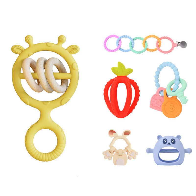 Baby Gloves Teething Rubber Silicone Baby