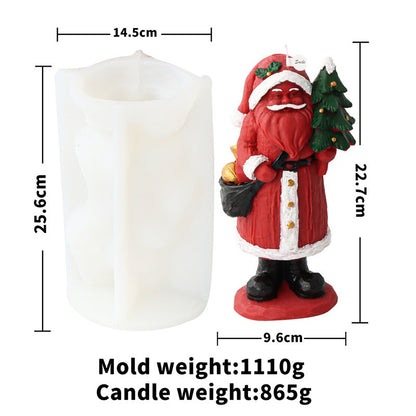 Cartoon Santa Claus candle mold Christmas