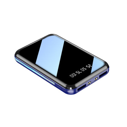 Mini Power Bank Portable Charger Mirror Screen LED Digital Display Powerbank External Battery