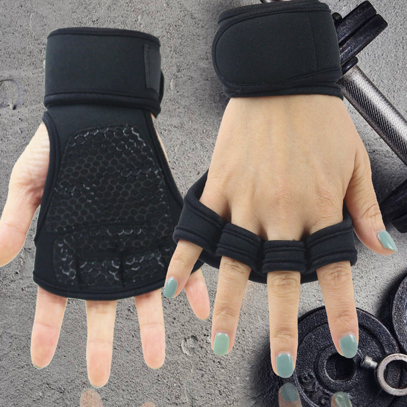 Custom logo High Quality Men Women Non-slip Workout Weight Lifting Gloves