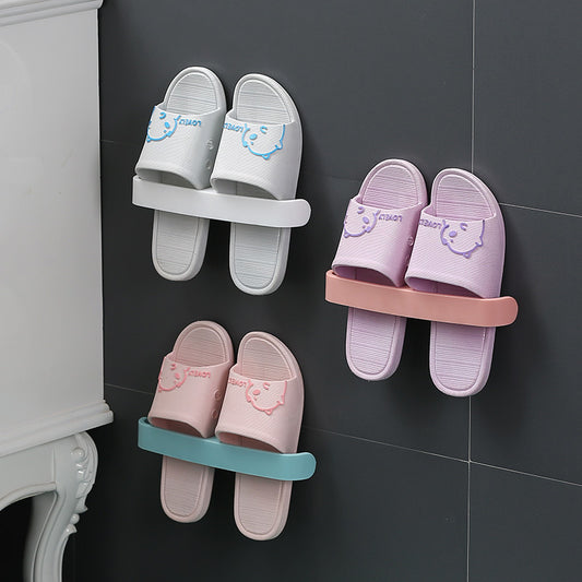 Bathroom Slippers Rack Wall-Mounted Wall-Mounted Toilet Shoe