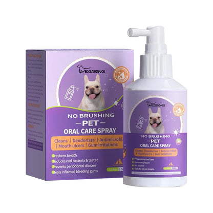 Yegbong Dog and Cat Teeth cleaning spray Pet Oral Cleaning Breath Fresh Deodorant Deodorant Deodorant