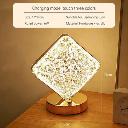 Creative Gift Star Moon Night Light Charging Touch 3 Color