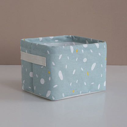 Household Cotton And Linen Fabric Storage Basket