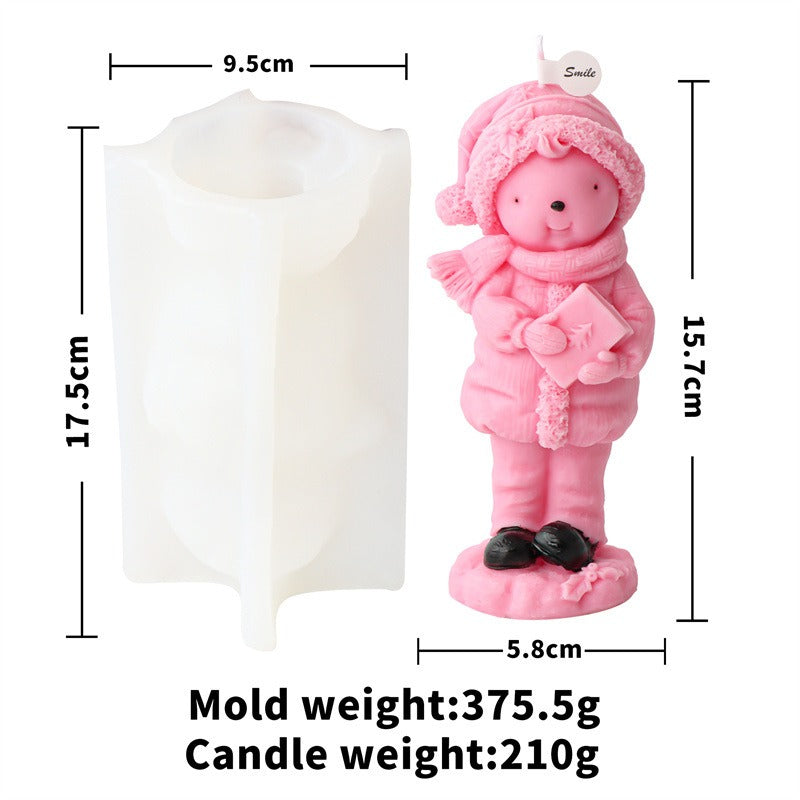 Cartoon Santa Claus candle mold Christmas