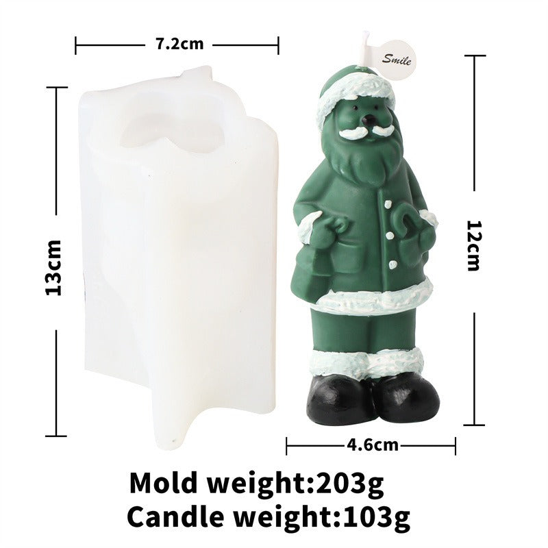 Cartoon Santa Claus candle mold Christmas