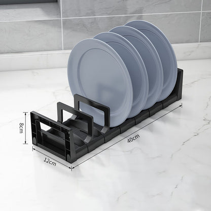 Space Aluminum Draining Dish Rack Cutlery Rack Drawer Dish Rack Nail Free Kitchen Supplies Storage Rack