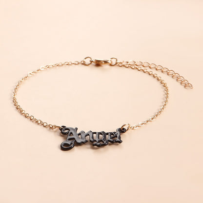 Simple fashion conch anklet set personality multi layer chain metal anklet for women