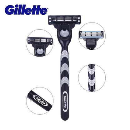 Gillette Mach 3 Turbo Shaving Razor Blades For Men Shaver