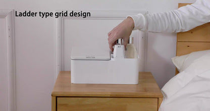 Inductive electric desktop storage box rack