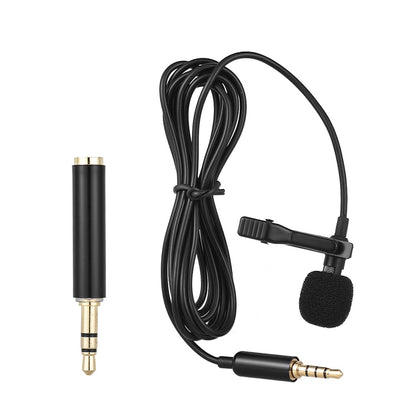 Andoer EY-510A Mini Portable Clip-on Lapel Lavalier Condenser Mic Wired Microphone