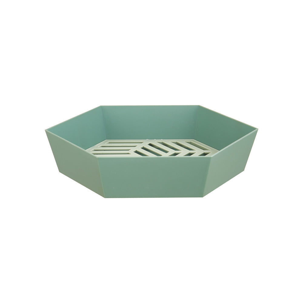 Double Creative Drain Basket Fruit Plate