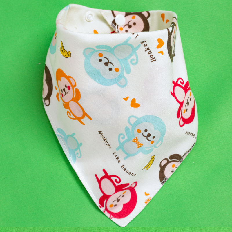 Baby Drooling Towel Baby Triangle Towel Double Layer According To The Buckle Newborn Child Headscarf