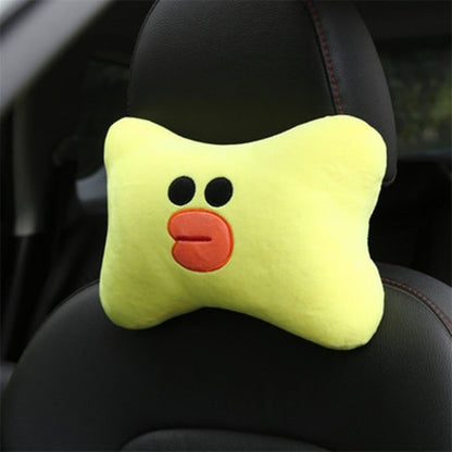 Cute Cartoon Car Headrest Pillow