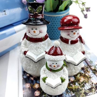 Christmas Snowman Resin Ornament