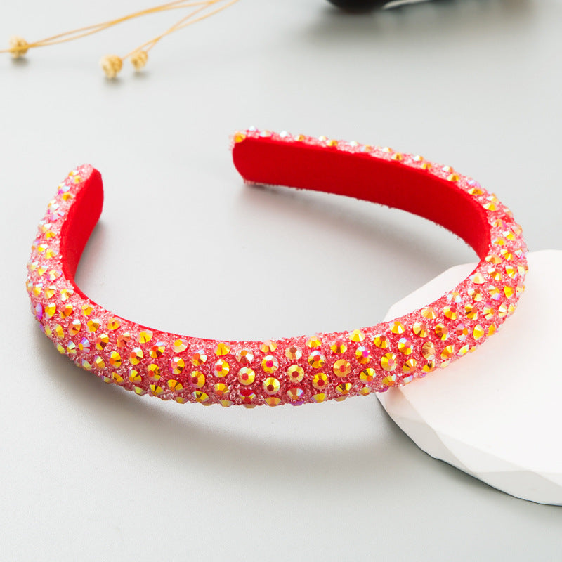 Colorful Rhinestone Full Drill Hoop