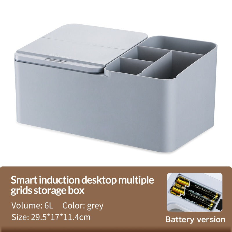 Inductive electric desktop storage box rack