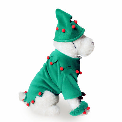 Santa Claus Dog Clothes Halloween Pet Clothes Pumpkin Dresses Wizarding Clothes