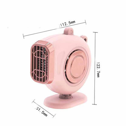 Small Sun Car Mounted Heater 12V/24V Car Heater Car Creative Fast Heating Mini Hot Fan