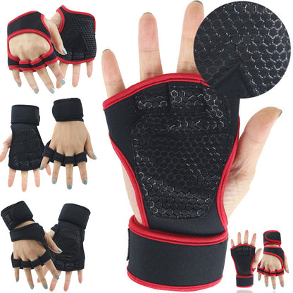 Custom logo High Quality Men Women Non-slip Workout Weight Lifting Gloves