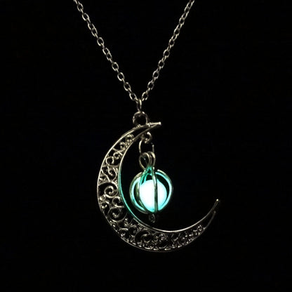 Luminous Moon Plus Pumpkin Necklace