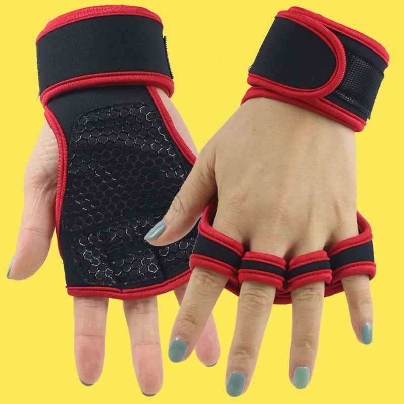 Custom logo High Quality Men Women Non-slip Workout Weight Lifting Gloves