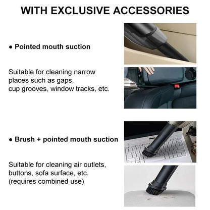 Handheld Wireless Vacuum Cleaner Rechargeable Cyclone Suction Car Vacuum