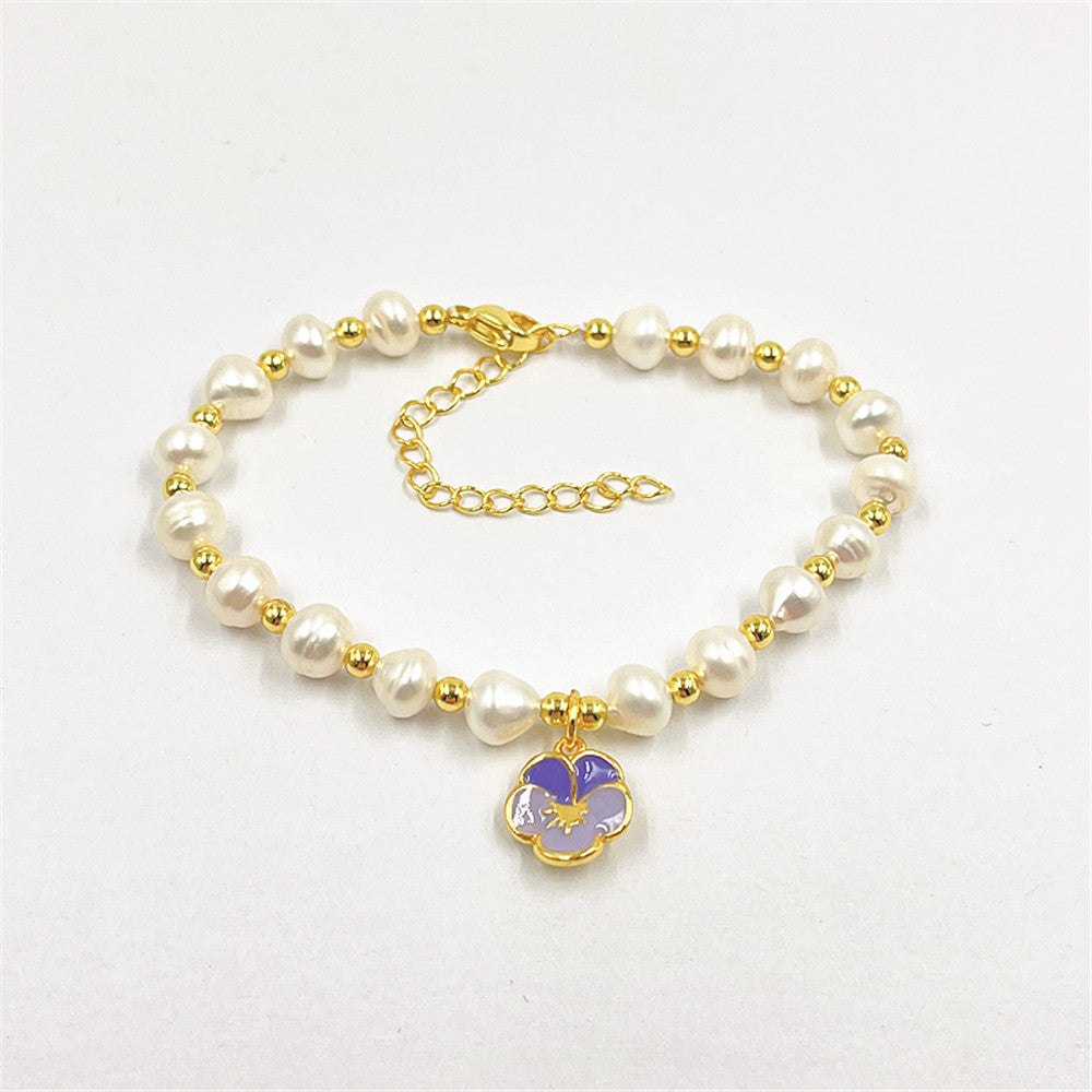 Women's Fashion Irregular Shaped Baroque Style Freshwater Pearl Bracelet