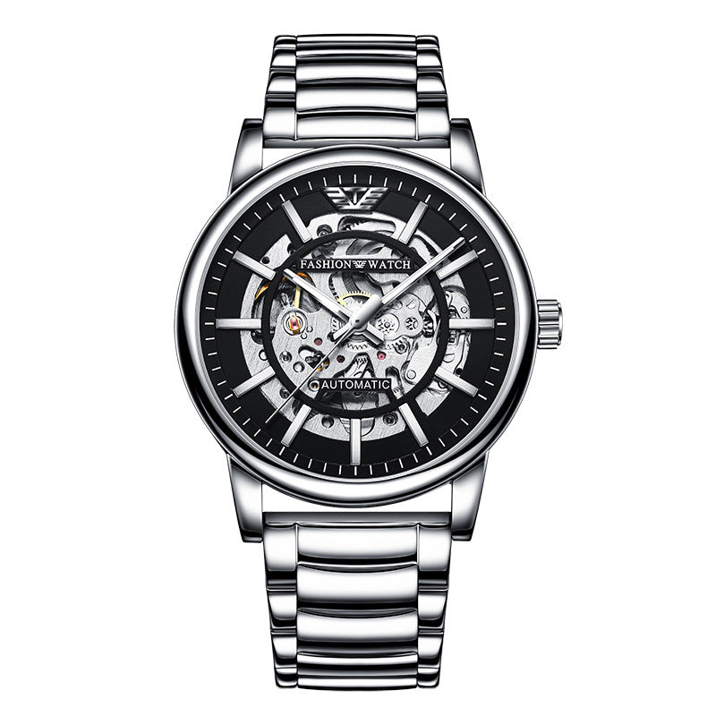 Hollowed Fashion Sports Waterproof Luminous Men's Mechanical Watch