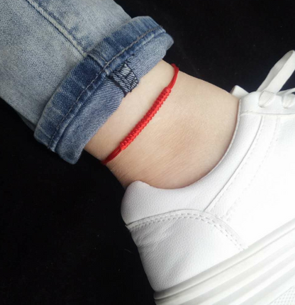 Rabbit Year Red Rope Anklet