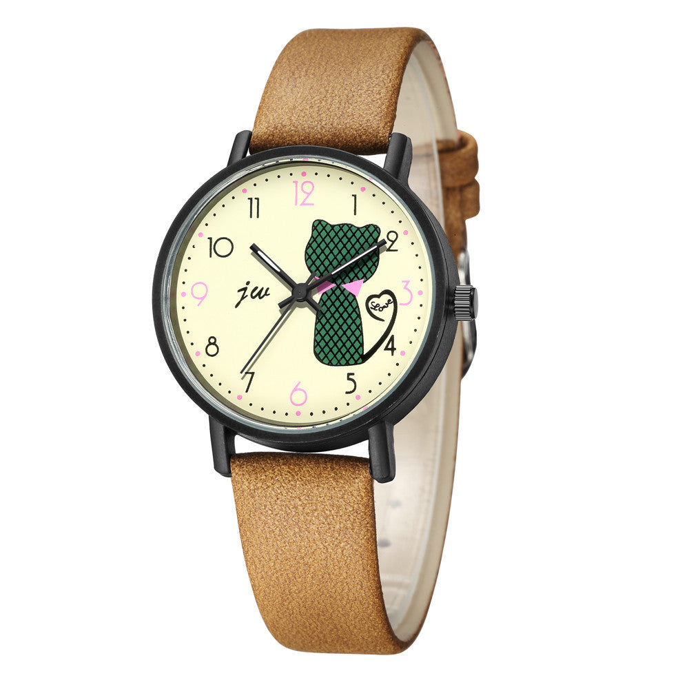 Cute Cat Ladies Casual Wrist Watch