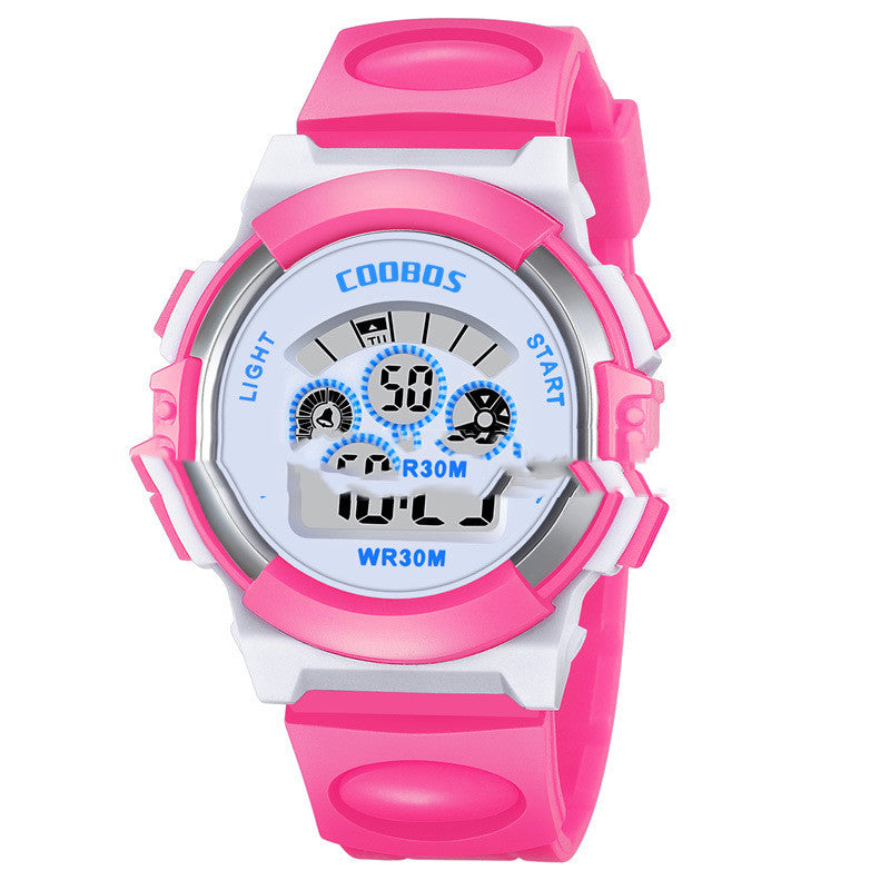 Colorful Luminous Student Sports Waterproof Children's Electronic Watch